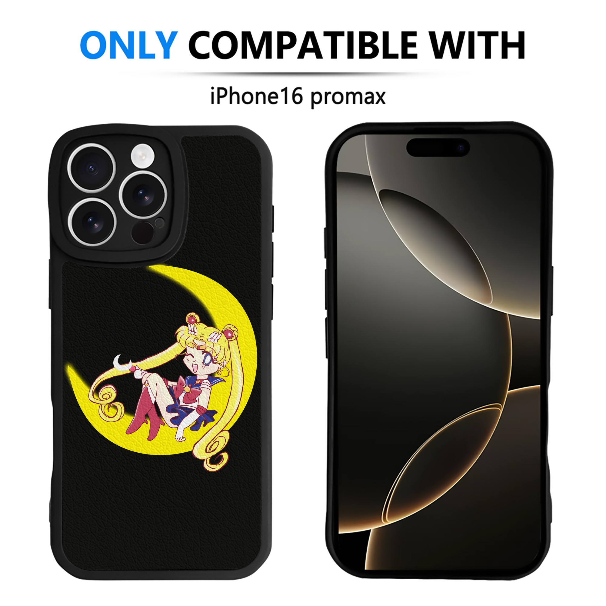 （画像用） 美少女戦士セーラームーン 月野 うさぎ つきの うさぎ Sailor Moon Tsukino Usagi 【iPhone 16シリーズ対応】シリコンスマホケース（レザー調） 材質：シリコン
